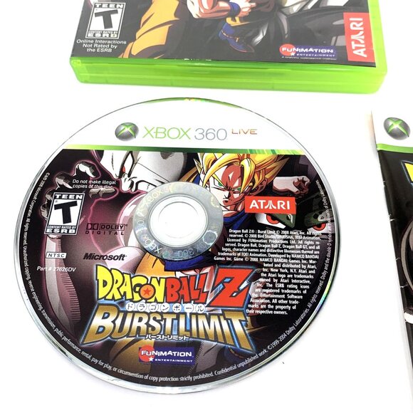 Dragon Ball Z: Burst Limit (Microsoft Xbox 360, 2008) Complete Cib - Picture 3 of 5